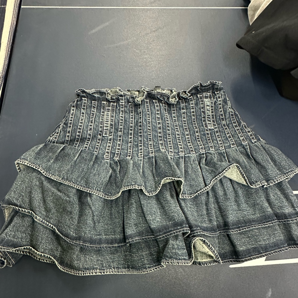 Love the label denim skirt